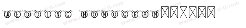 Wedding Monogram字体转换